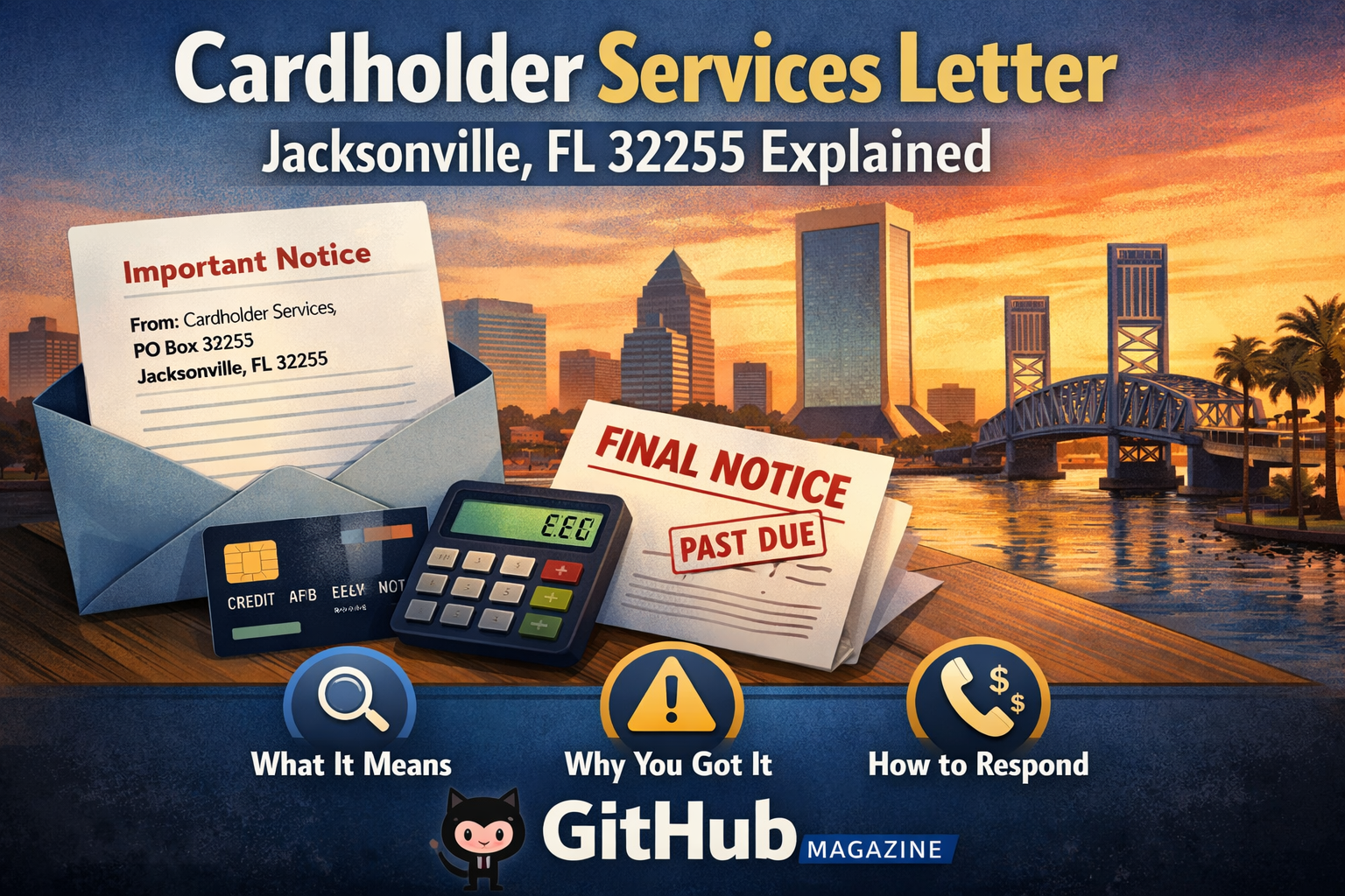 Cardholder Services Letter from Jacksonville FL Explained