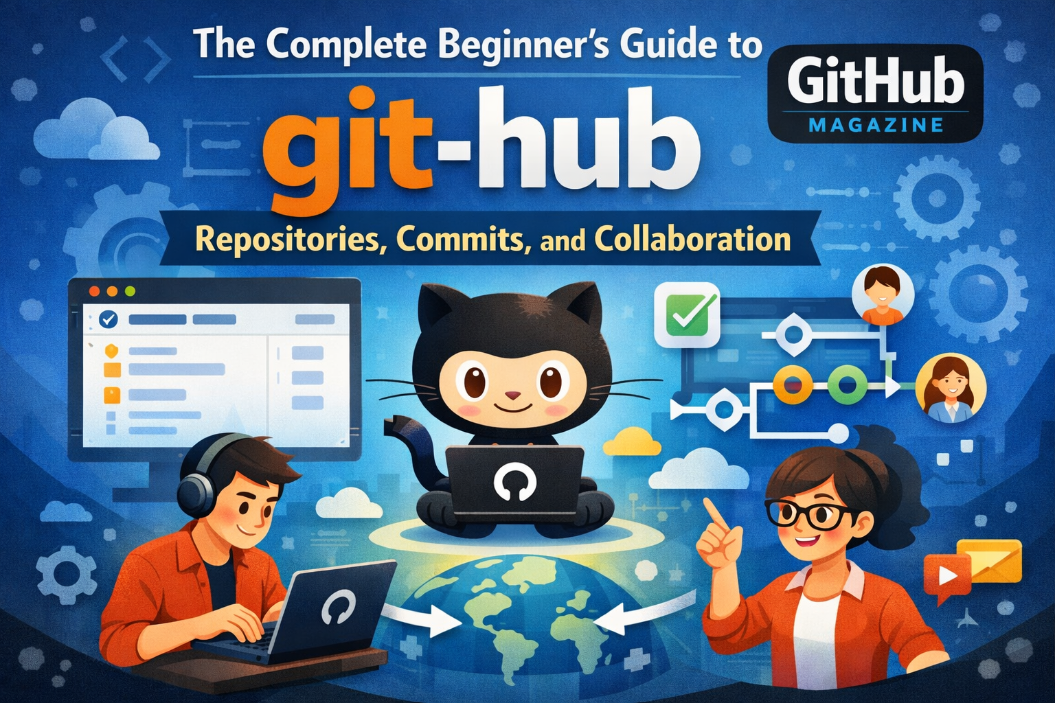 The Complete Beginner’s Guide to git-hub: Repositories, Commits, and Collaboration