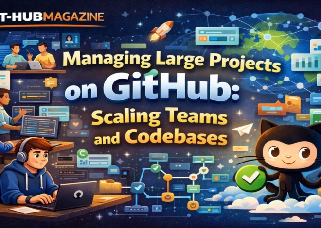 Managing Large Projects on git-hub: Scaling Teams and Codebases