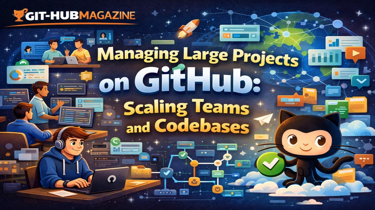 Managing Large Projects on git-hub: Scaling Teams and Codebases