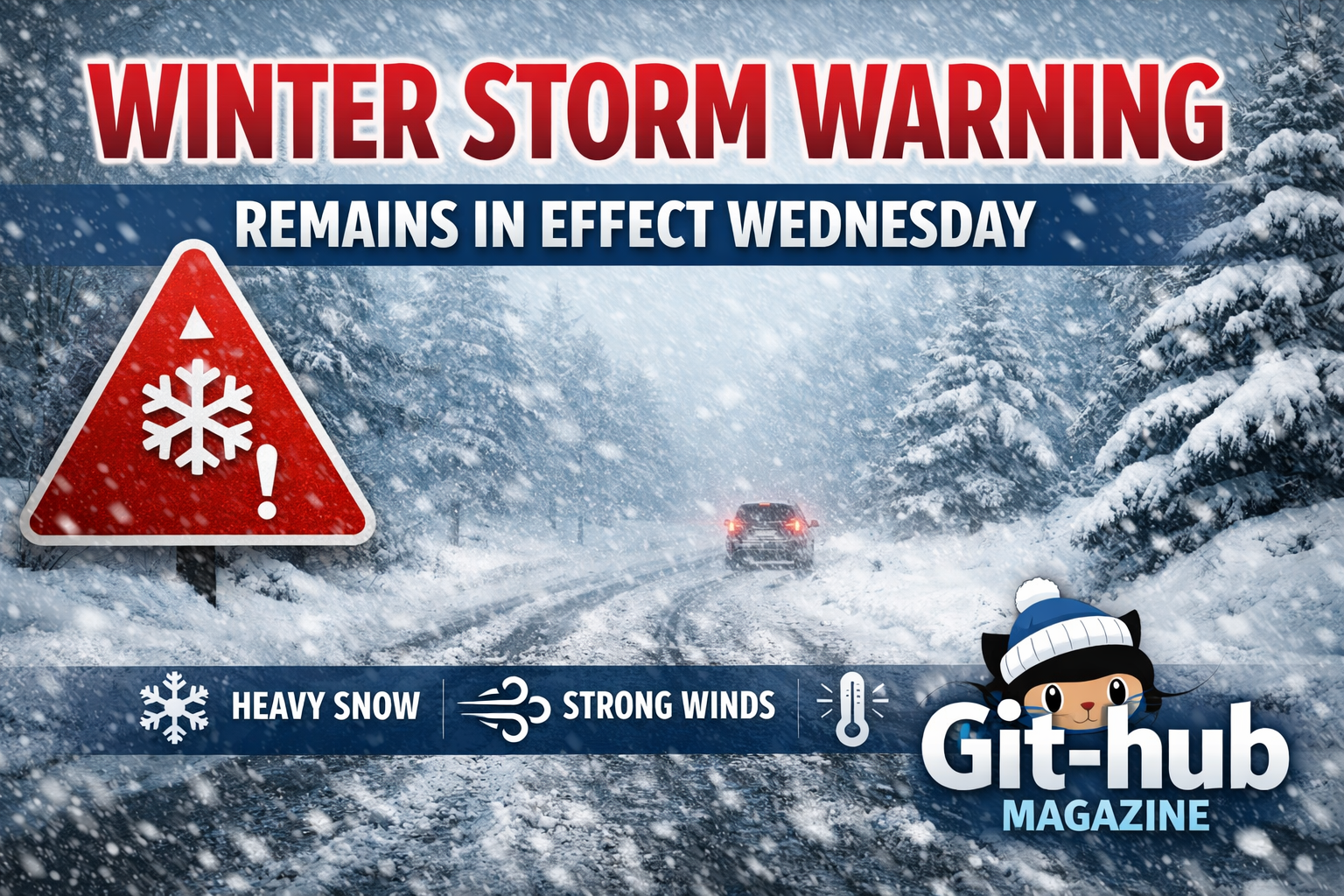 Winter Storm Warning Remains in Effect Wednesday