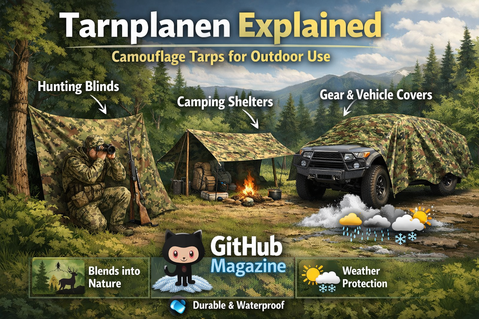 Tarnplanen Explained: Camouflage Tarps for Outdoor Use