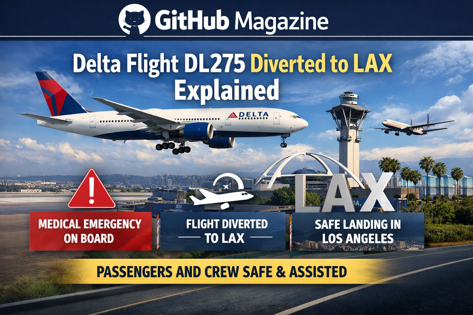 Delta Flight DL275 Diverted to LAX Explained