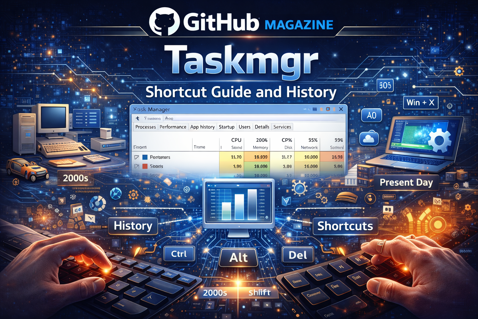 Taskmgr Shortcut Guide and History