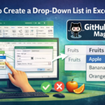 how to create a drop down list in excel