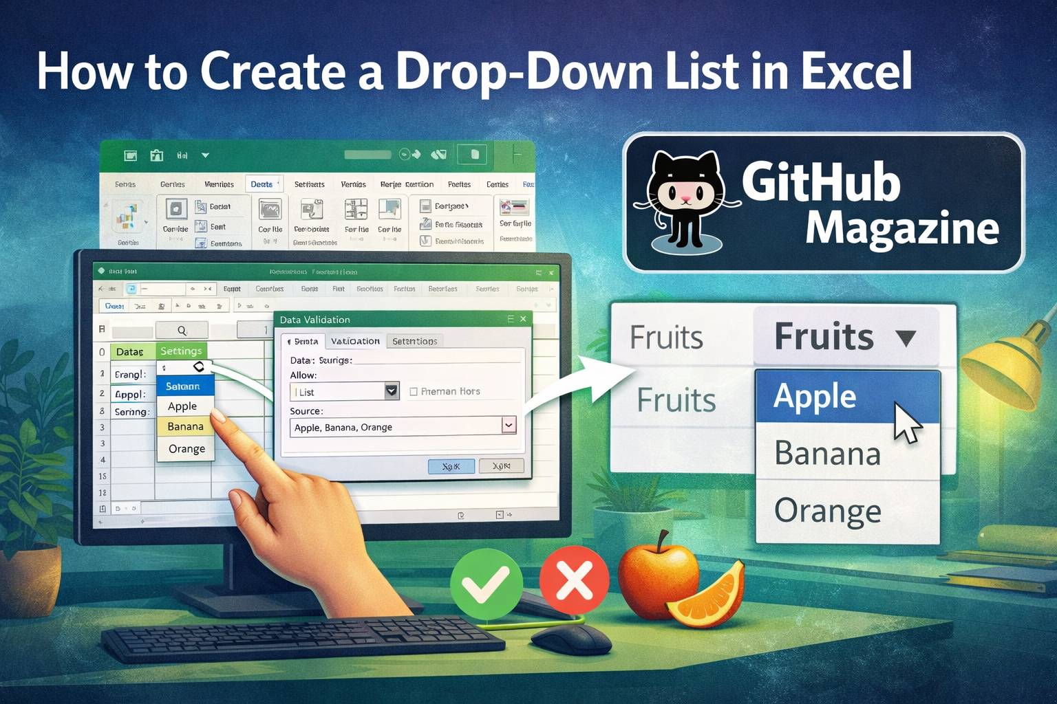 How to Create a Drop-Down List in Excel
