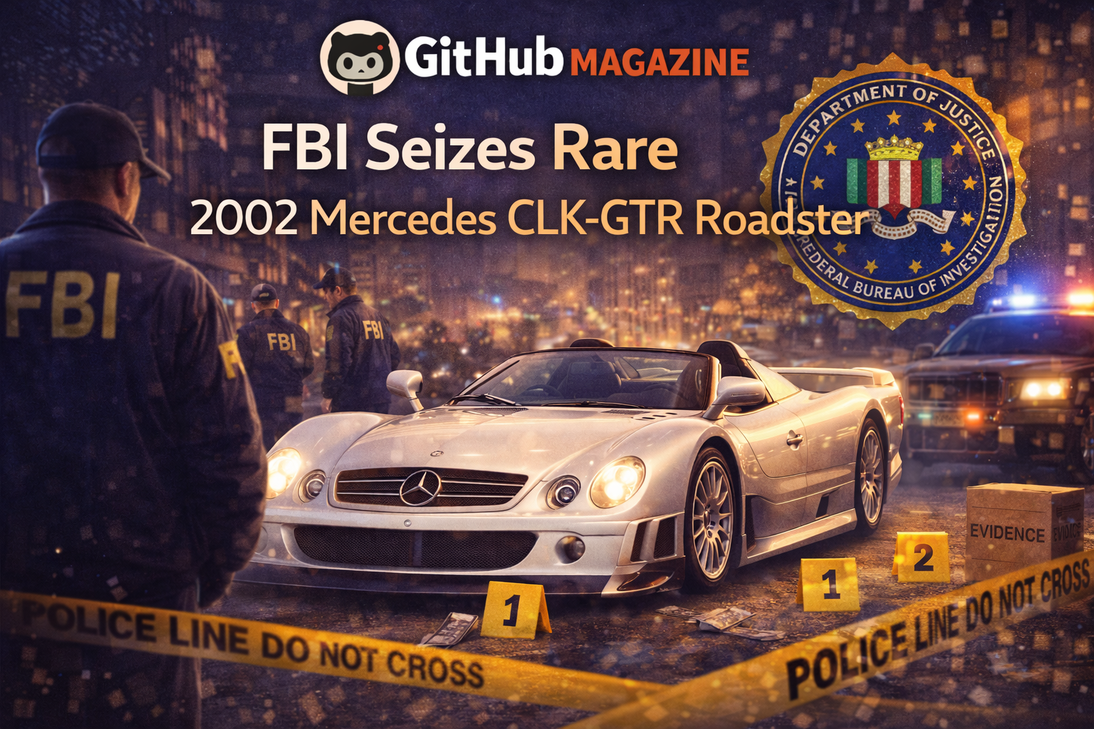 2002 Mercedes-Benz CLK-GTR Seized by Federal Authorities