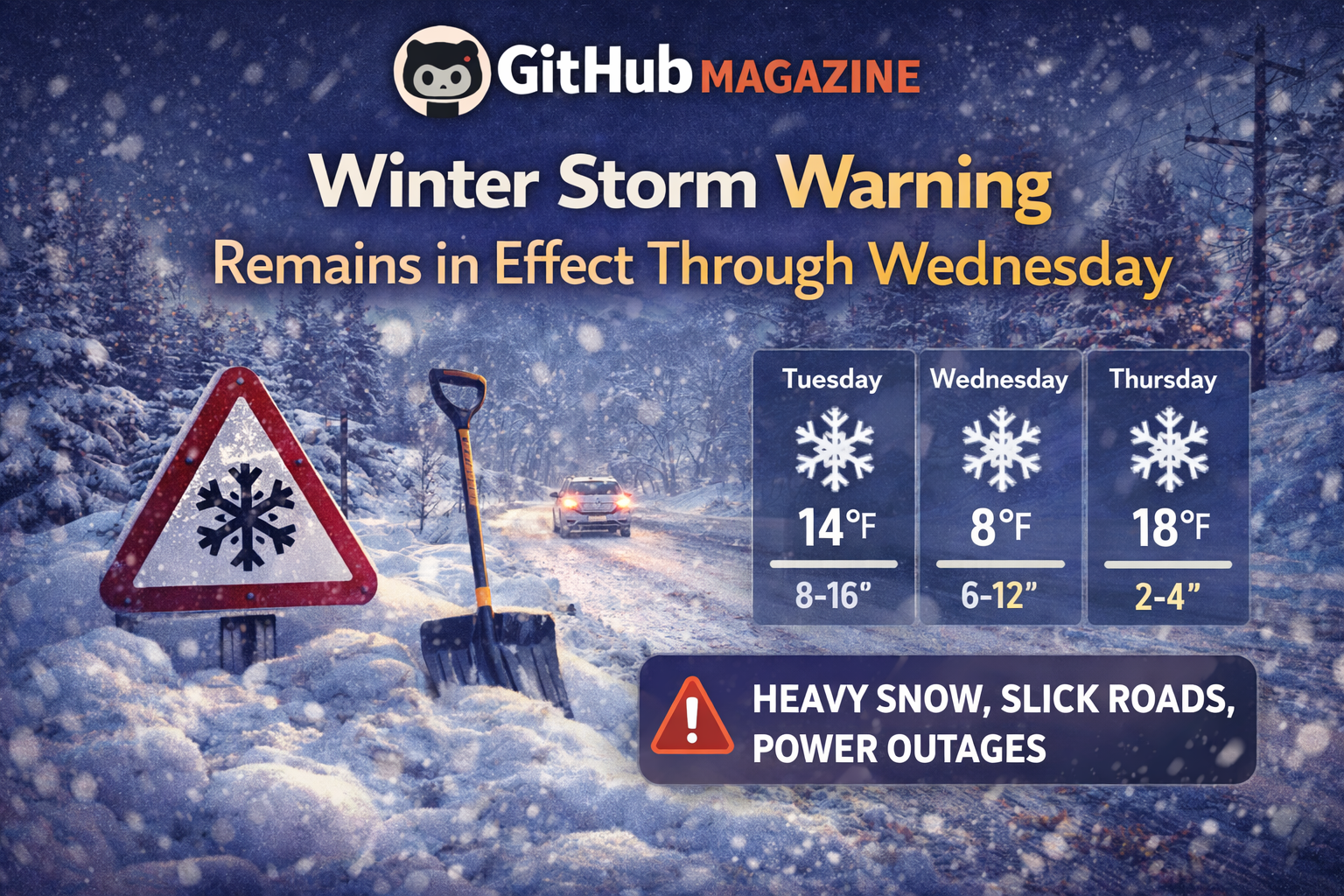 winter storm warning remains in effect wednesday.
