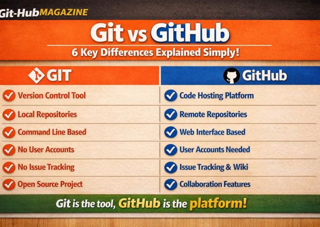 Git vs GitHub: 6 Key Differences Explained Simply (2026)
