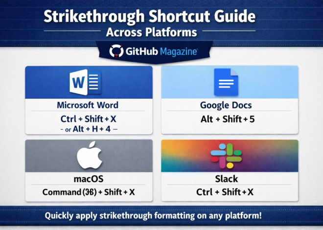 Strikethrough Shortcut Guide Across Platforms